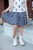 Texas Tech Plaid Raider Red Twirl Skort