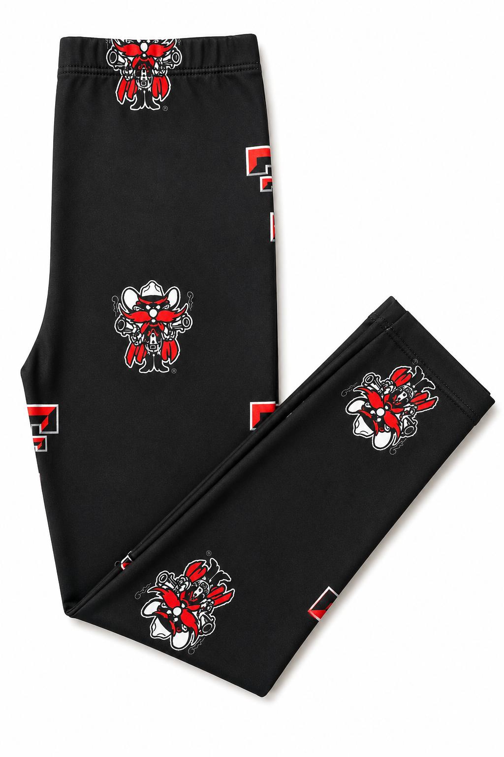 Texas Tech Black Raider Red Leggings - Mila & Rose ® - Flyclothing LLC