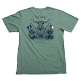 Texas Crest Pocket T-Shirt - Pine