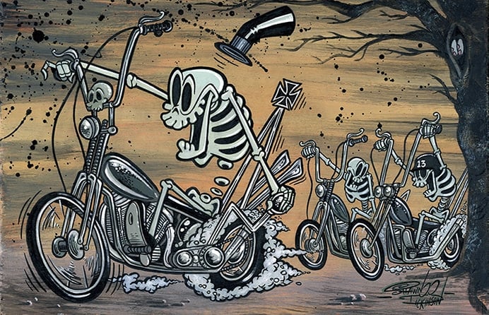 Black Market Art Company The Bone Percenters Print