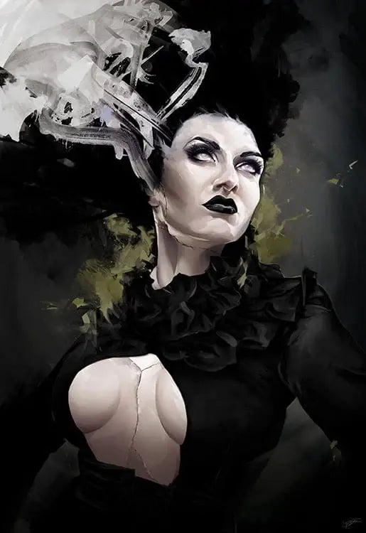 Black Market Art Company The Bride in Black Print - Black Market Art Company - Flyclothing LLC