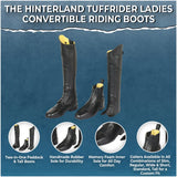 The Hinterland TuffRider Ladies Convertible Riding Boots – Use as Paddock or Tall Boots - Breeches.com - Flyclothing LLC