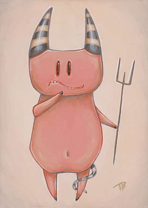 Black Market Art Company The Little Devl Print