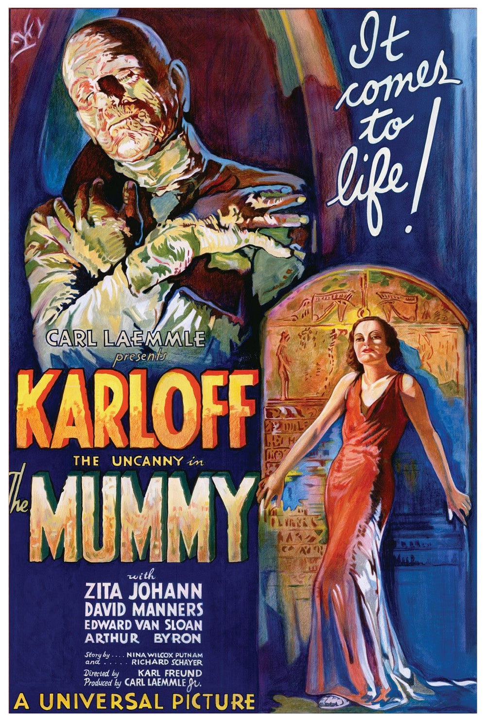 Black Market Art Company Comes to Life & Mummy Movie Poster Print