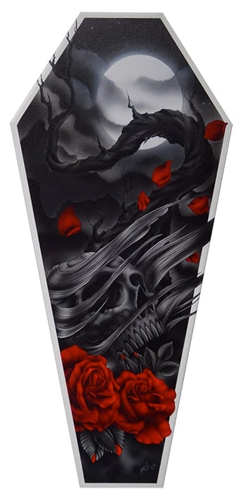 Black Market Art Company The Sad Truth & Stretched Canvas Coffin Print