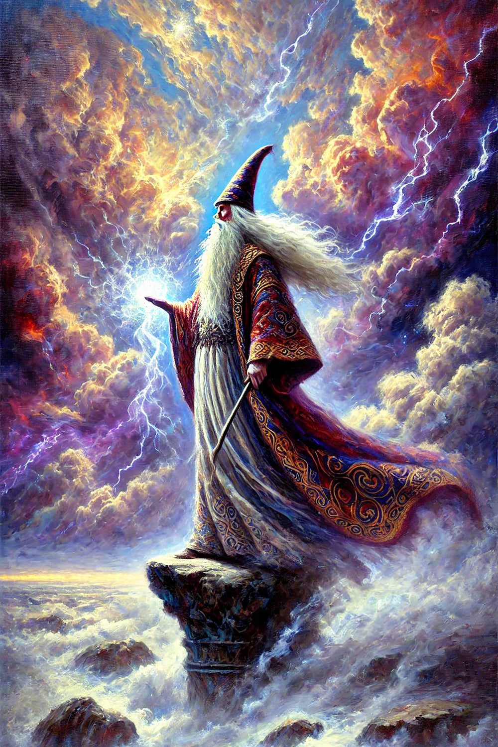 Black Market Art Company THE WIZARD & Fantasy Art Prints Print