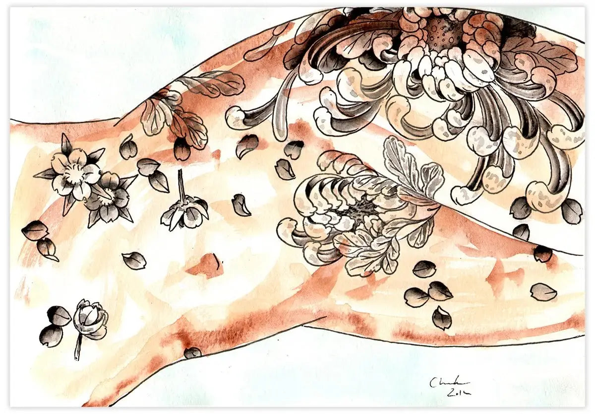 Black Market Art Company Lady Tattooed & The Year Long Rest Print - Black Market Art Company - Flyclothing LLC