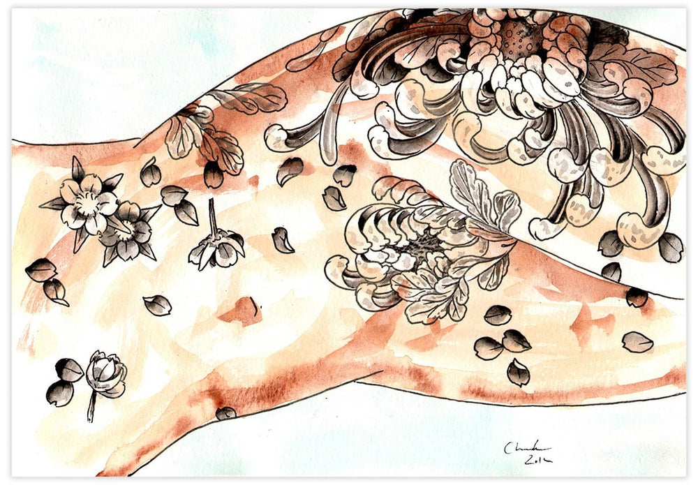Black Market Art Company Lady Tattooed & The Year Long Rest Print