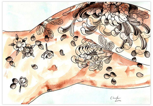 Black Market Art Company Lady Tattooed & The Year Long Rest Print - Black Market Art Company - Flyclothing LLC