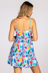 The Birds Of Paradise | Tropical Bird Strappy Dress - Shinesty