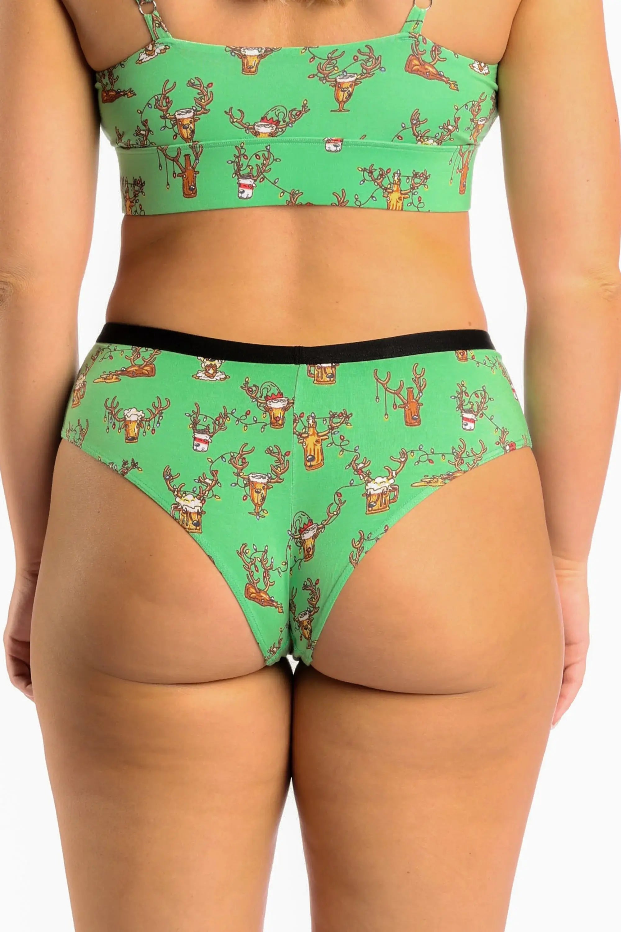 The Blitzened | Reindeer Beer Cheeky Underwear - Shinesty - Flyclothing LLC