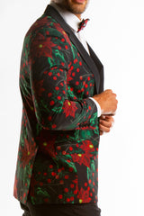 The Centerpiece | Poinsettia Ugly Christmas Suit - Shinesty