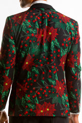 The Centerpiece | Poinsettia Ugly Christmas Suit - Shinesty