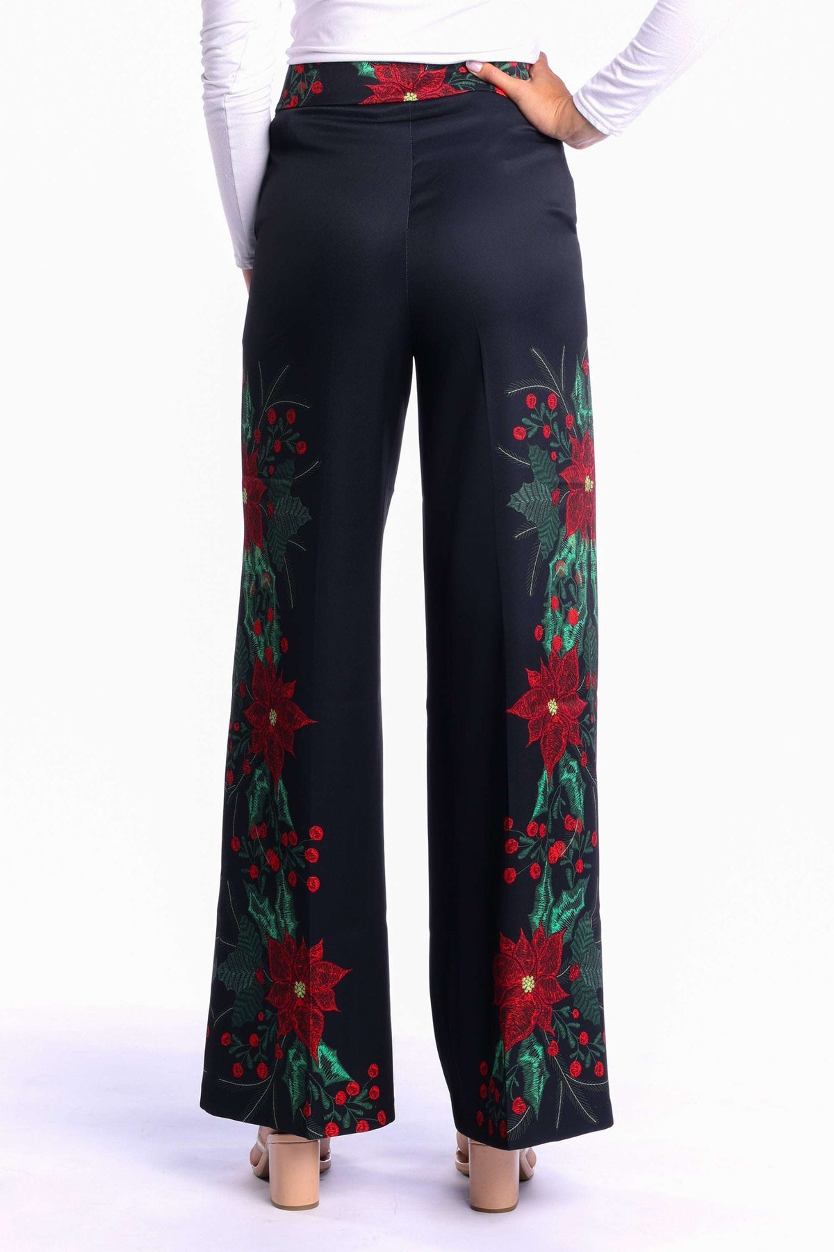 The Centerpiece | Poinsettia Women's Christmas Suit Pant - Shinesty - Flyclothing LLC