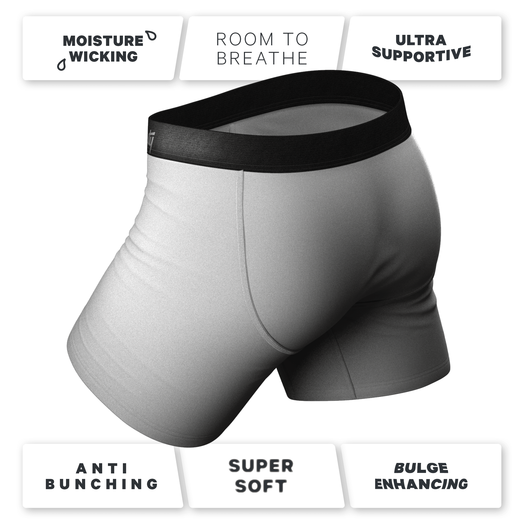The Christian Grey | Grey Ball Hammock® Boxer Brief 3 Pack - Shinesty