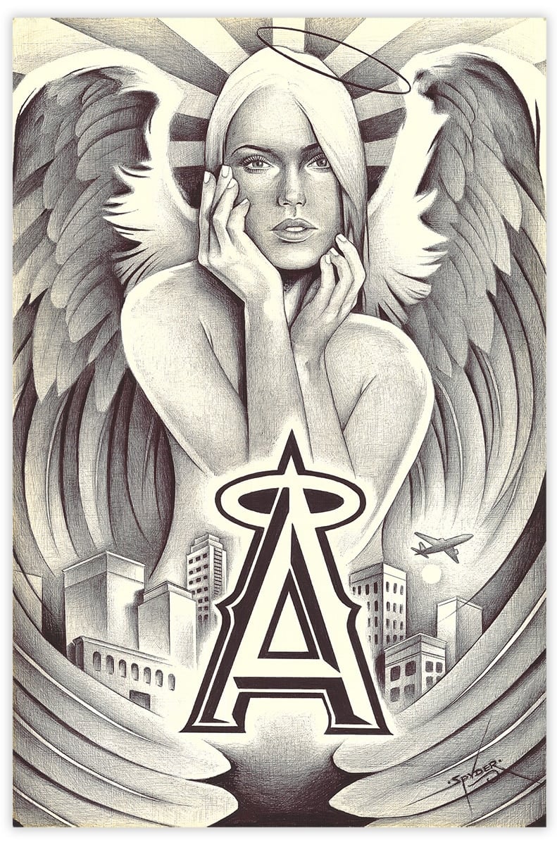 Black Market Art Company The City of Angels Print