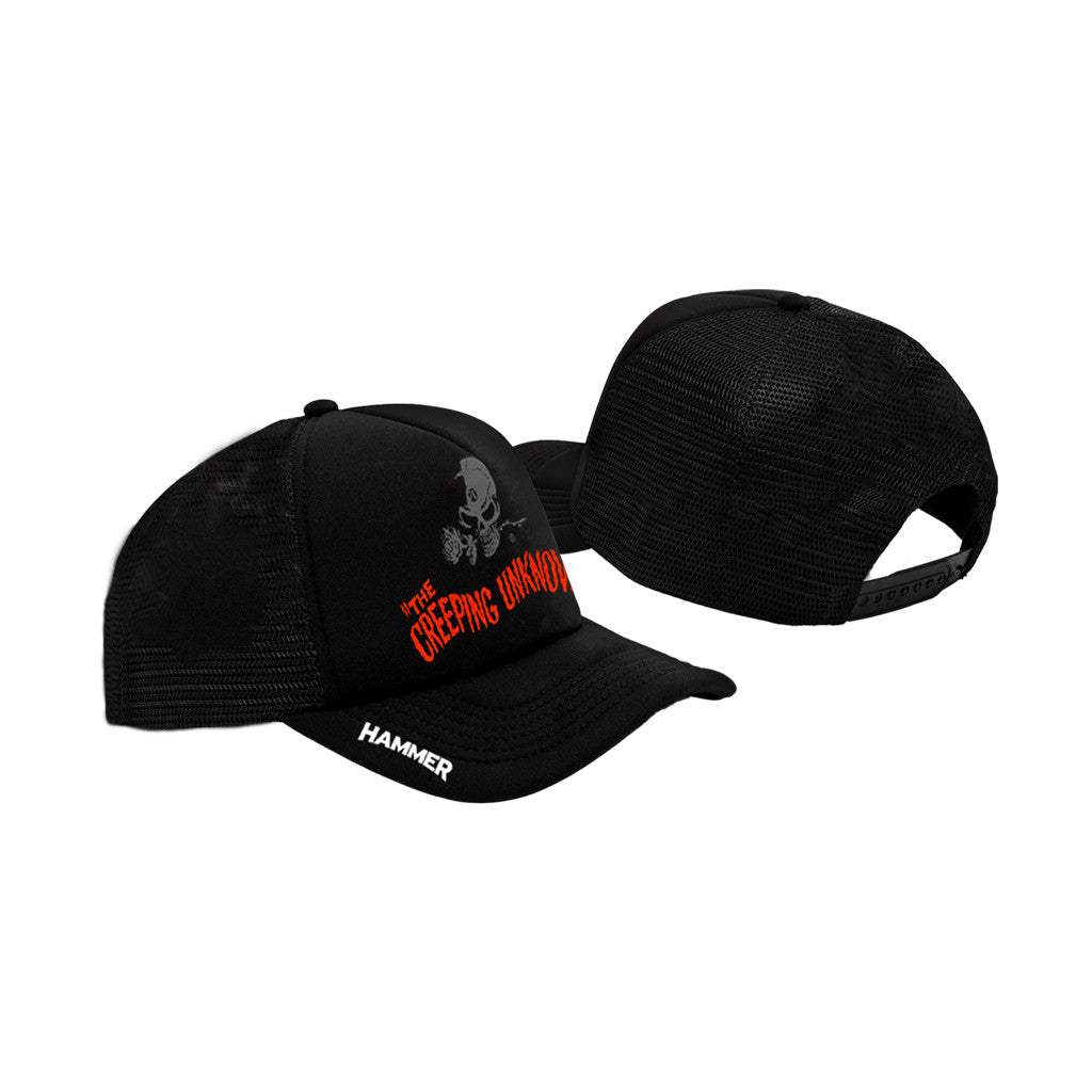 The Creeping Unknown Trucker Cap - Black - Alchemy of England - Flyclothing LLC