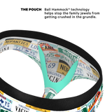 The DMV Catastrophe | License Plates Ball Hammock® Pouch Underwear Briefs - Shinesty - Flyclothing LLC