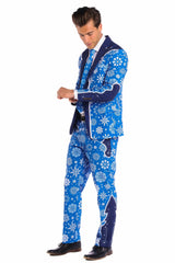The Ice Never Melts | Blue Snowflake Christmas Suit - Shinesty