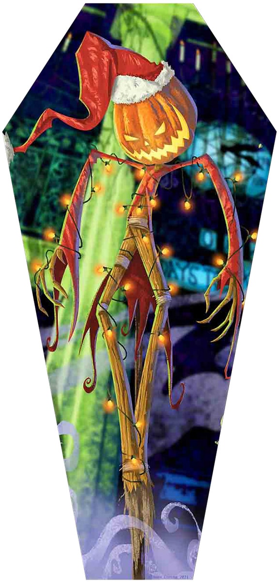 Black Market Art Company The Jack O Lantern & Stretched Canvas Coffin Print