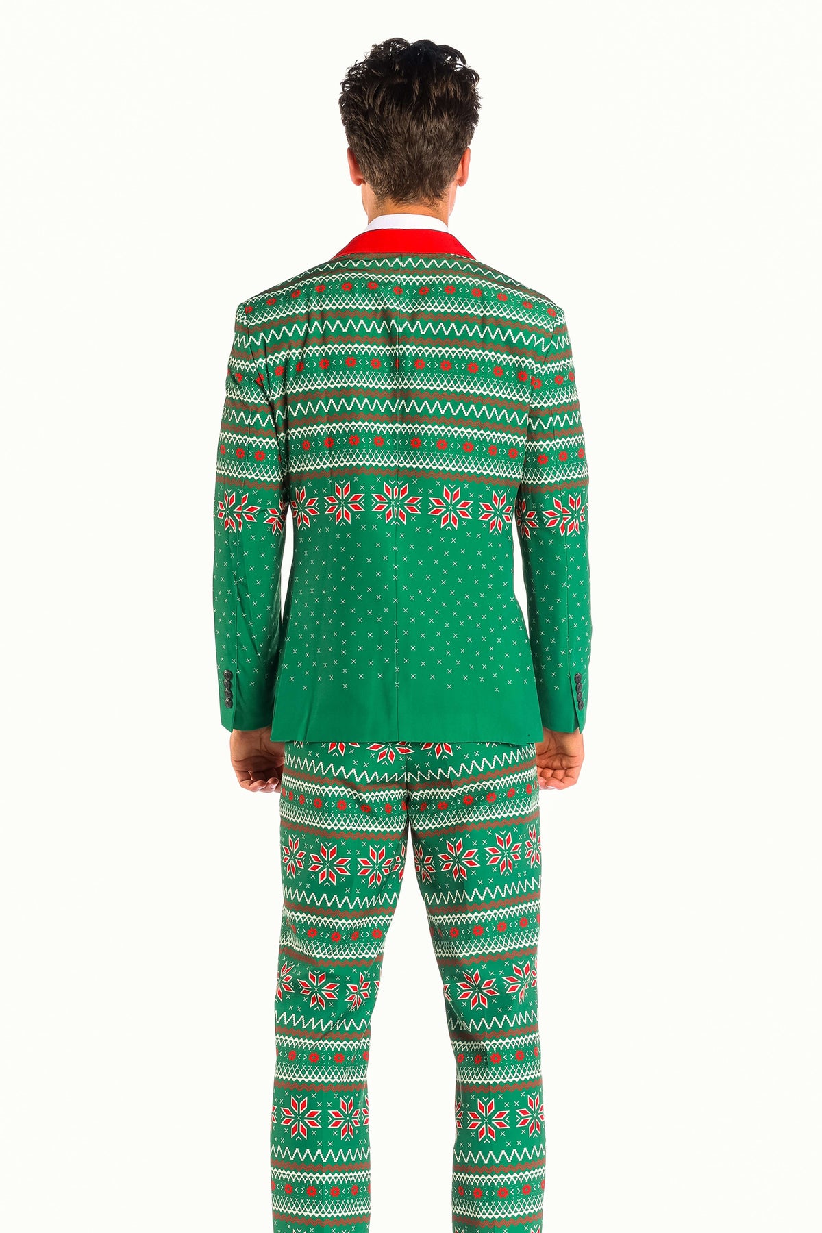 The Kris Kringle | Green Fair Isle Christmas Suit - Shinesty - Flyclothing LLC