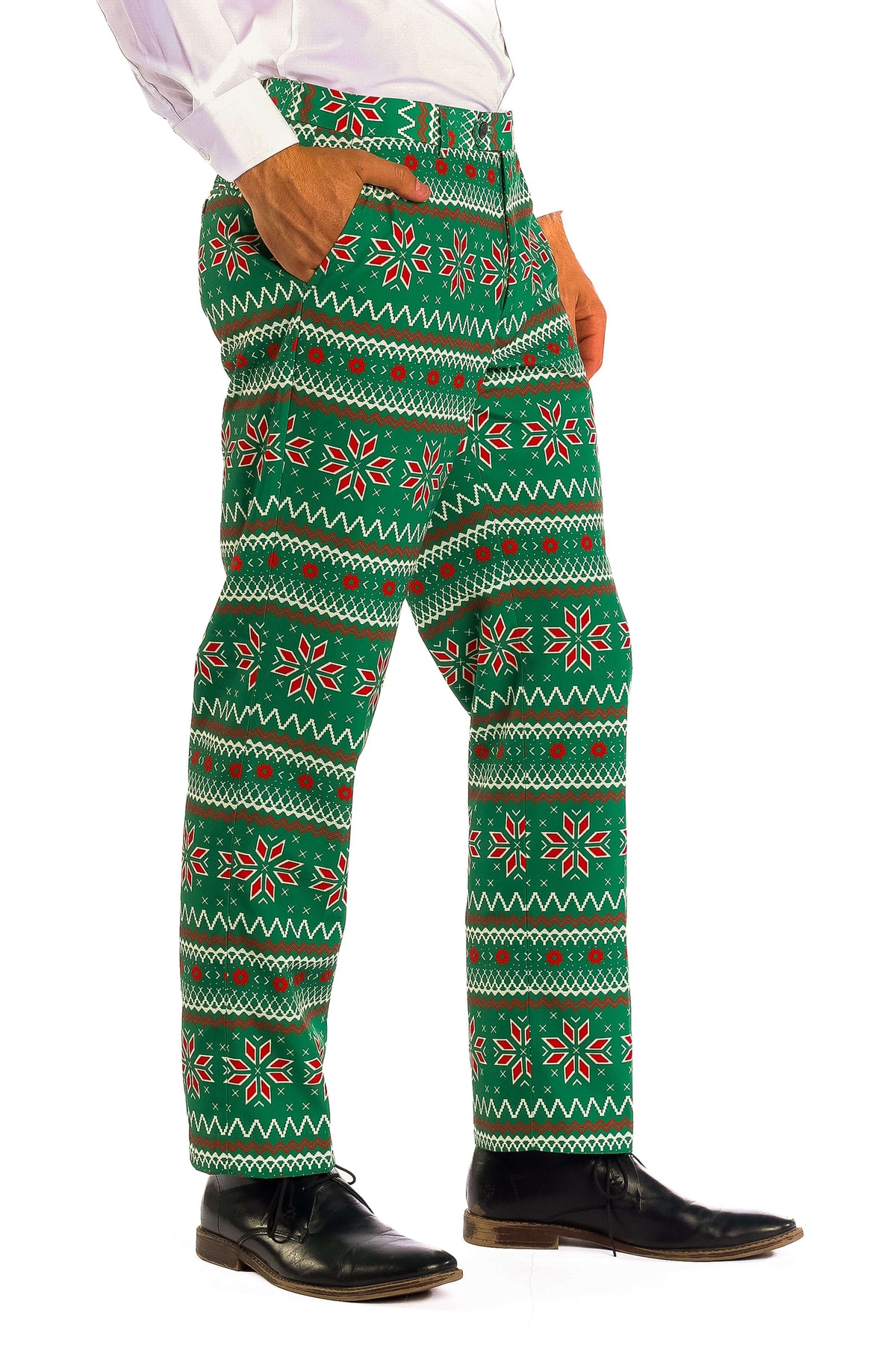 The Kris Kringle | Green Fair Isle Christmas Suit - Shinesty - Flyclothing LLC