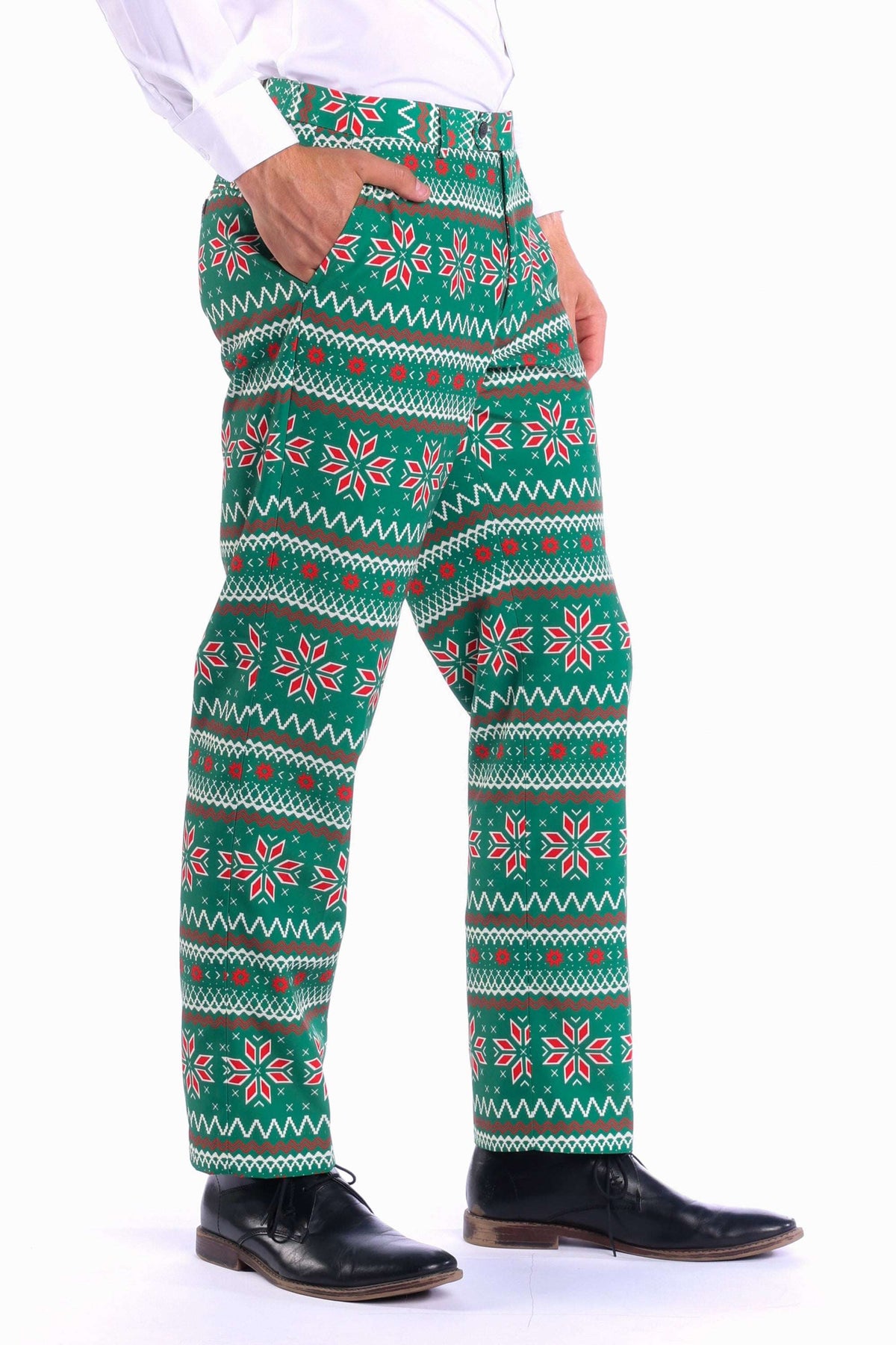 The Kris Kringle | Green Fair Isle Christmas Suit Pants - Shinesty - Flyclothing LLC
