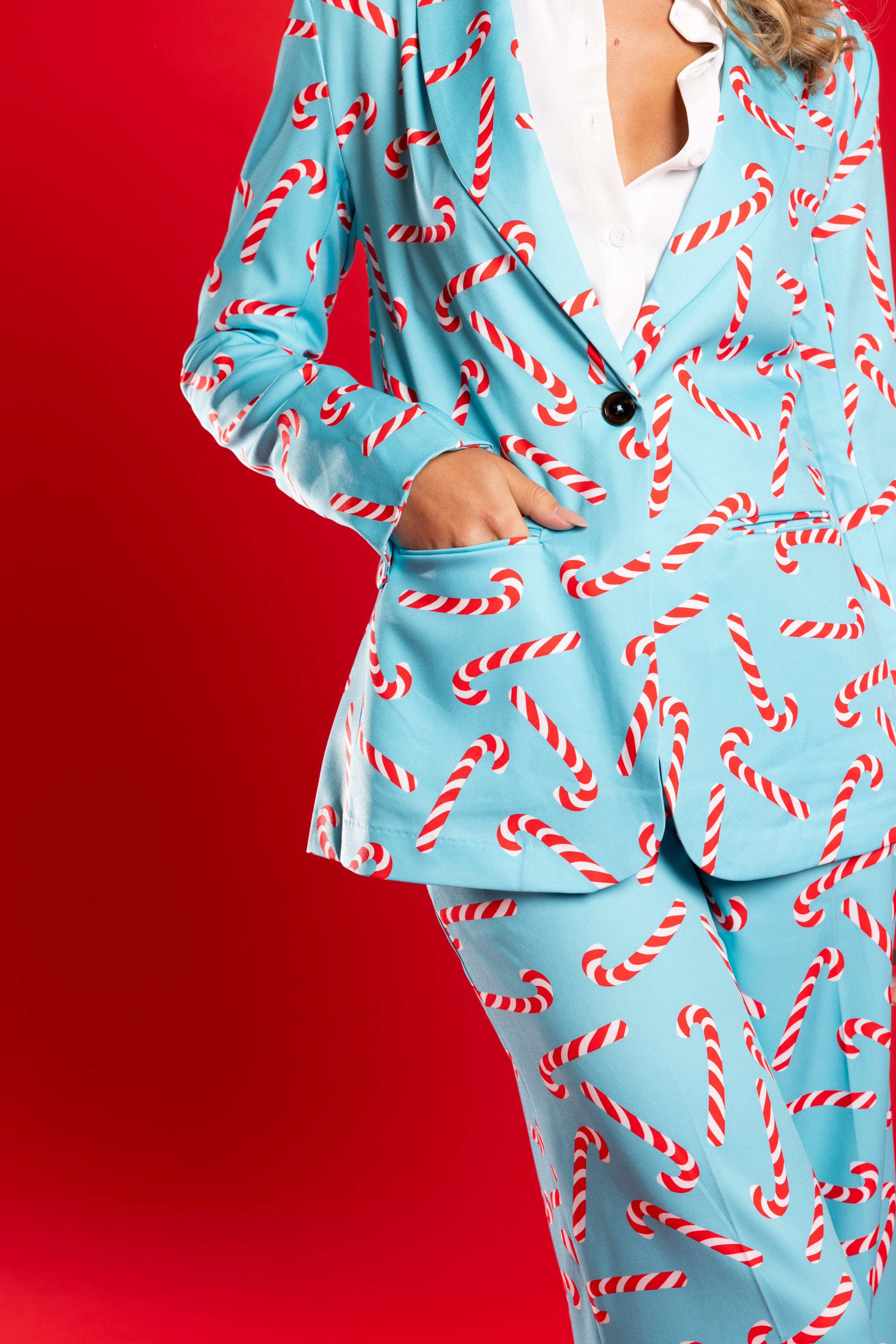 The Peppermint Pimp Canes | Candy Cane Women's Suit - Shinesty