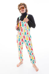 The Pine Tree Playboy | Retro Christmas Trees Pajamaralls® - Shinesty