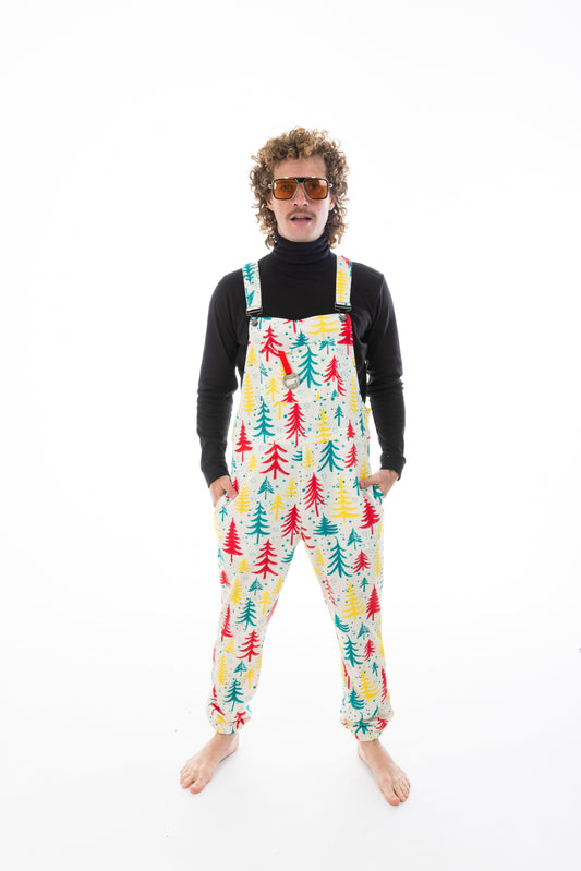 The Pine Tree Playboy | Retro Christmas Trees Pajamaralls® - Shinesty