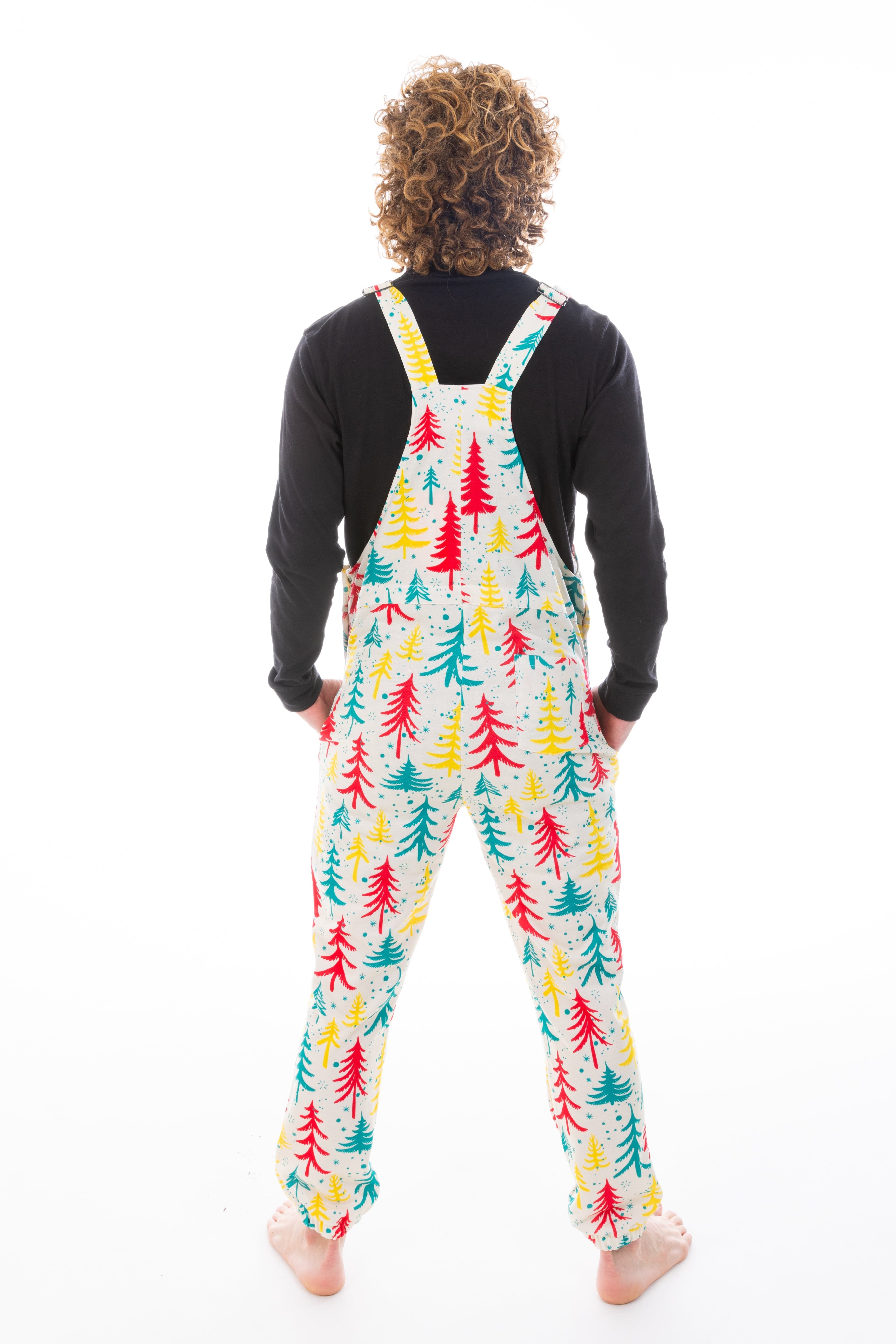The Pine Tree Playboy | Retro Christmas Trees Pajamaralls® - Shinesty