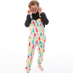 The Pine Tree Playboy | Retro Christmas Trees Pajamaralls® - Shinesty