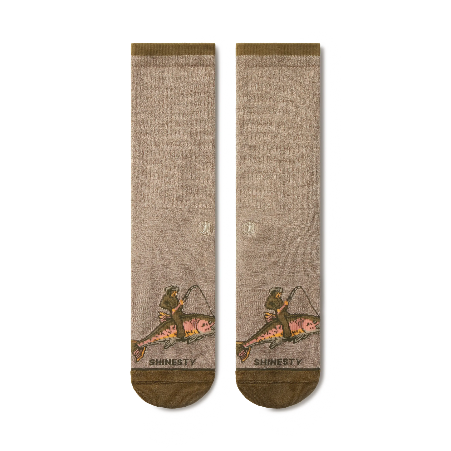 The Rowdy Angler | Fish Cowboy Heel Hammock™ Crew Socks - Shinesty - Flyclothing LLC