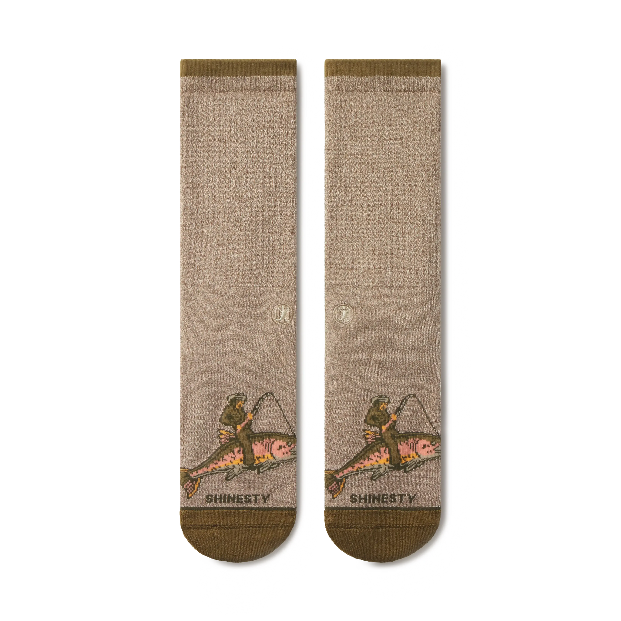 The Rowdy Angler | Fish Cowboy Heel Hammock™ Crew Socks - Shinesty - Flyclothing LLC