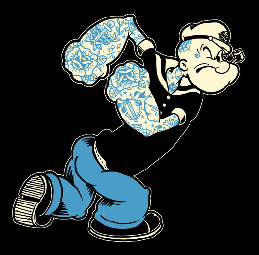 Adi Sailor Men's Black Tank Top - Lowbrow Art Company