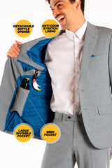 The Shoreline | Blue Floral Ultimate Suit - Shinesty