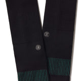 The Threat Level Midnight | Black Stay Weird Heel Hammock™ Crew Socks