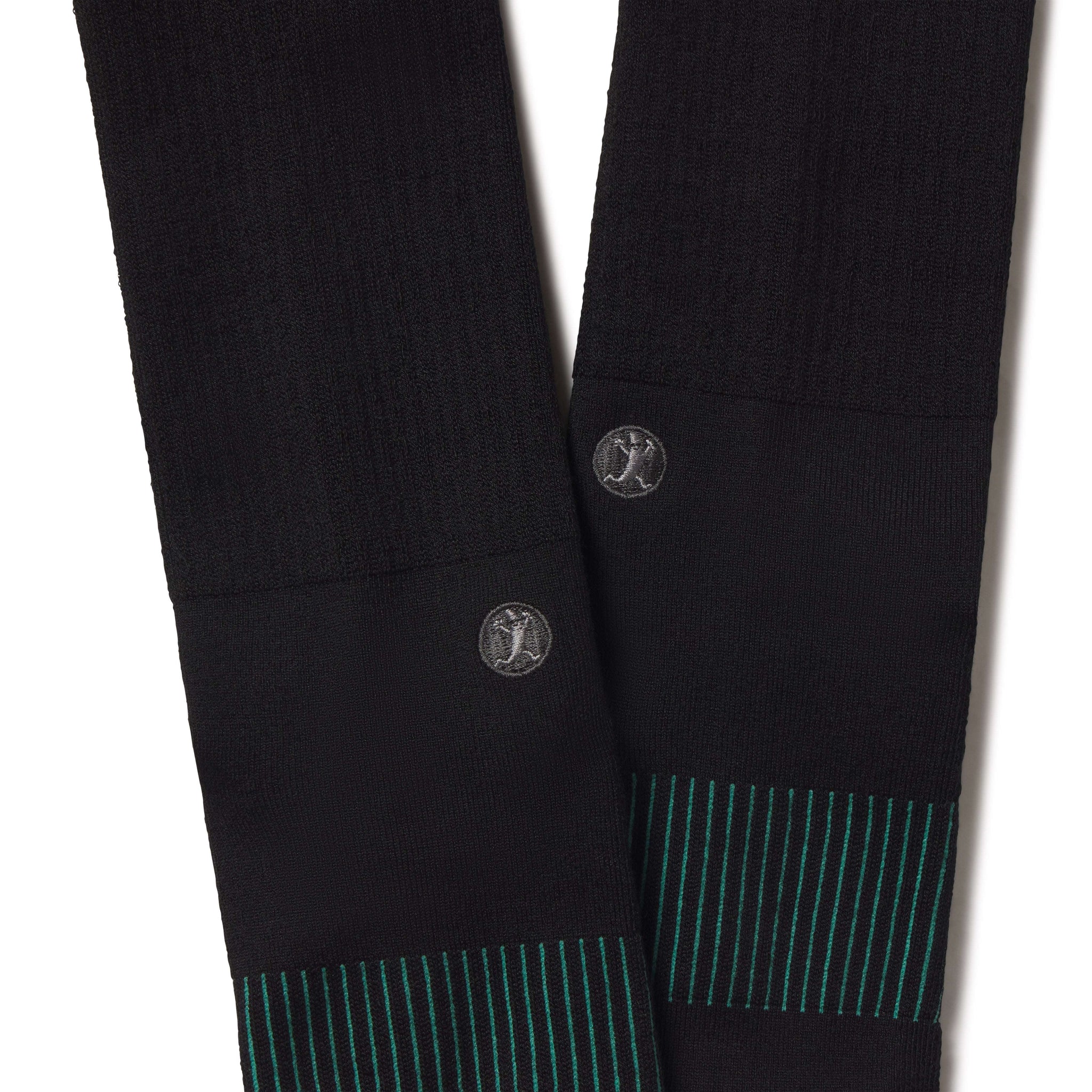 The Threat Level Midnight | Black Stay Weird Heel Hammock™ Crew Socks