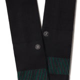 The Threat Level Midnight | Black Stay Weird Heel Hammock™ Crew Socks - Shinesty - Flyclothing LLC