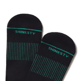The Threat Level Midnight | Black Stay Weird Heel Hammock™ Crew Socks