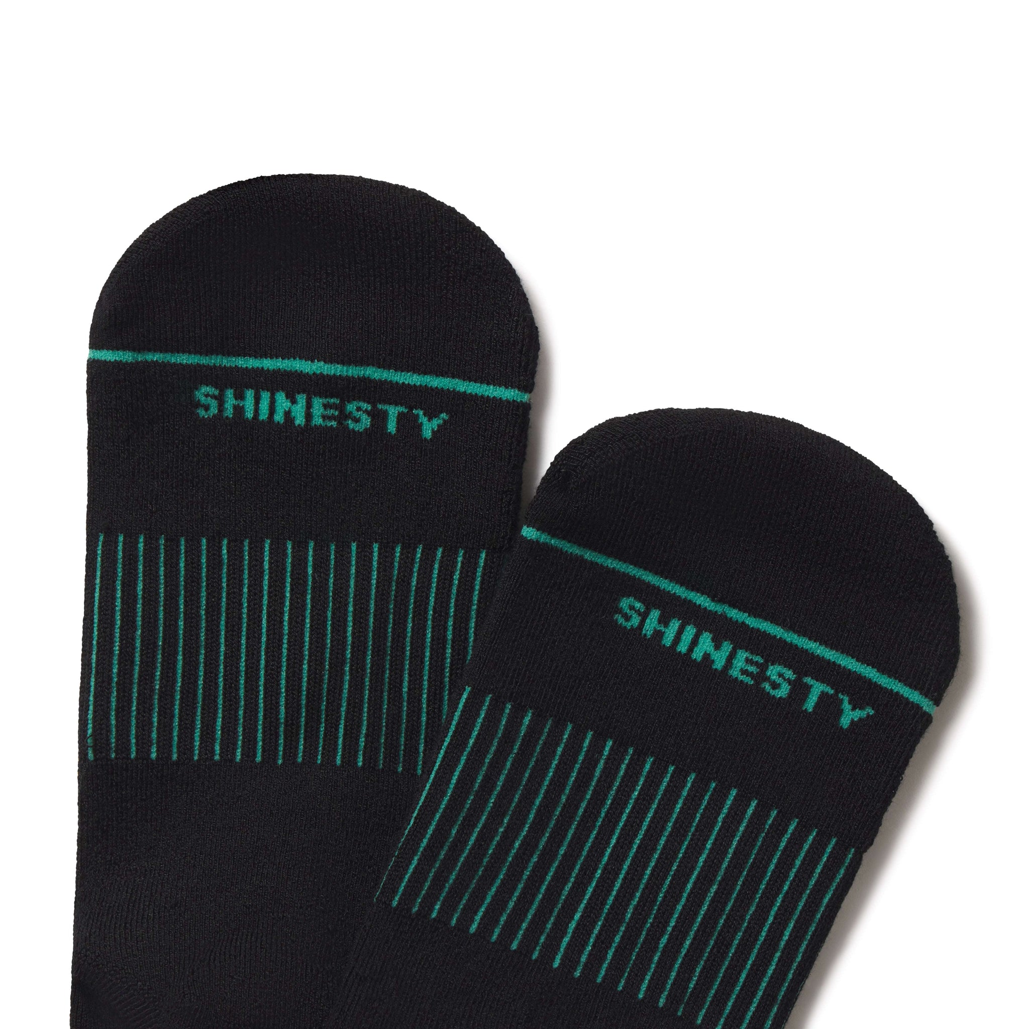 The Threat Level Midnight | Black Stay Weird Heel Hammock™ Crew Socks