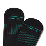The Threat Level Midnight | Black Stay Weird Heel Hammock™ Crew Socks - Shinesty - Flyclothing LLC