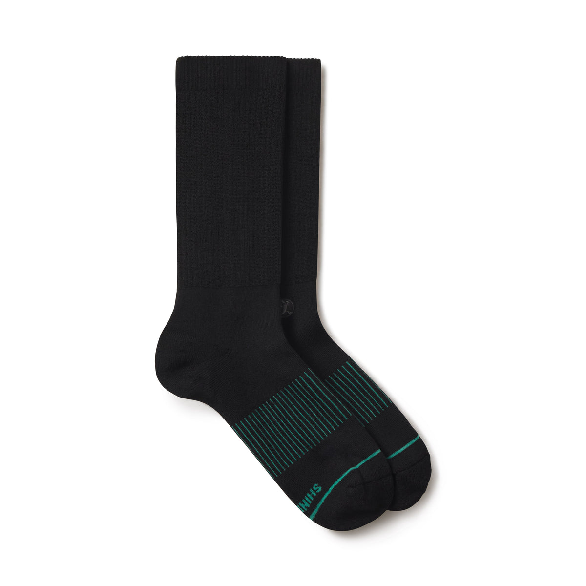 The Threat Level Midnight | Black Stay Weird Heel Hammock™ Crew Socks - Shinesty - Flyclothing LLC