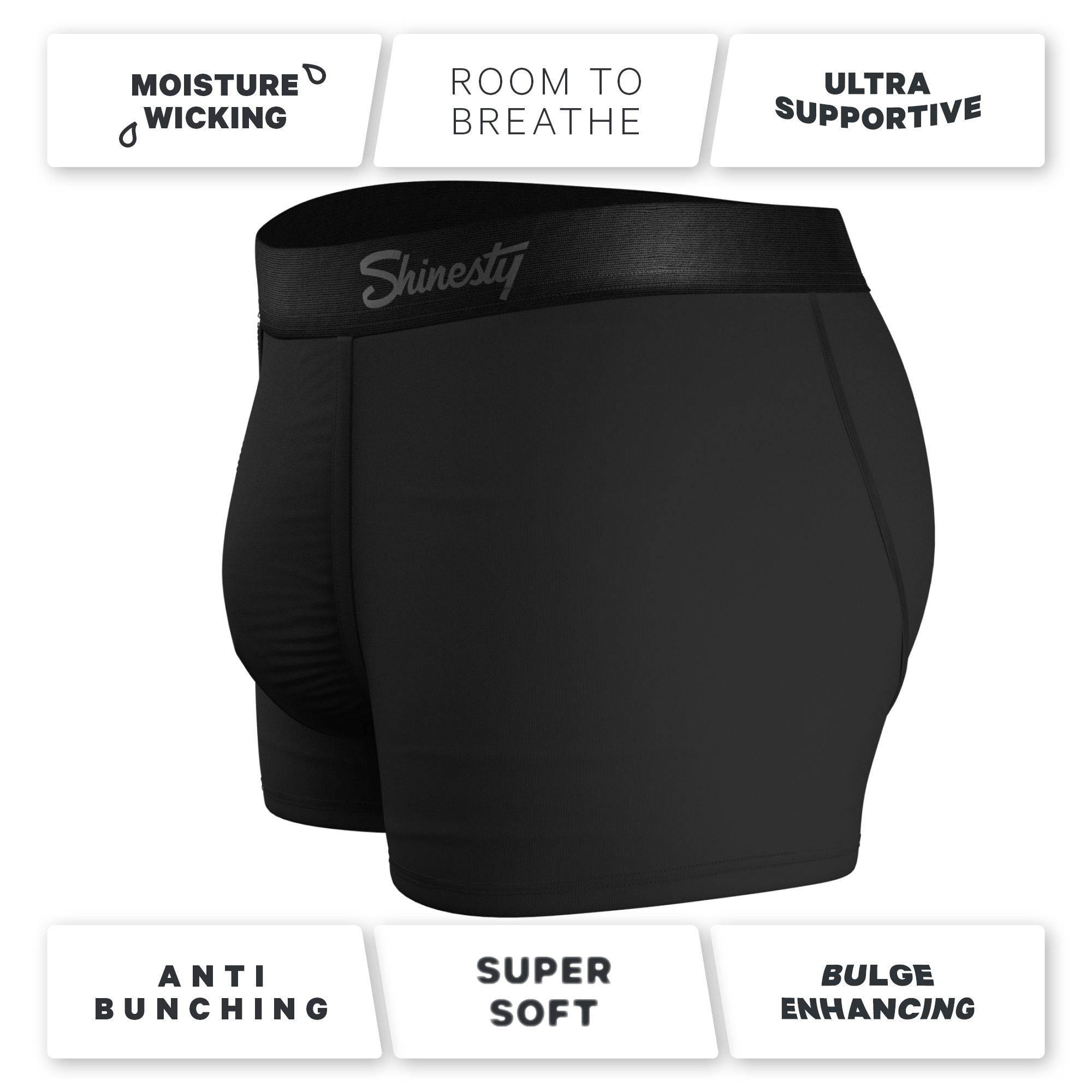 The Threat Level Midnight | Black Ball Hammock® Pouch Trunks Underwear 5 Pack - Shinesty
