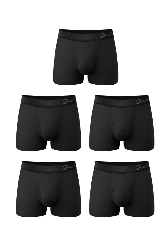 The Threat Level Midnight | Black Ball Hammock® Pouch Trunks Underwear 5 Pack - Shinesty