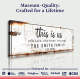 This Is Us Rustic Sign - Tailored Canvases - Flyclothing LLC