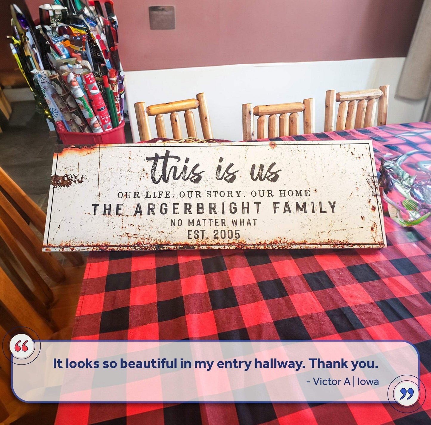 This Is Us Rustic Sign - Tailored Canvases - Flyclothing LLC