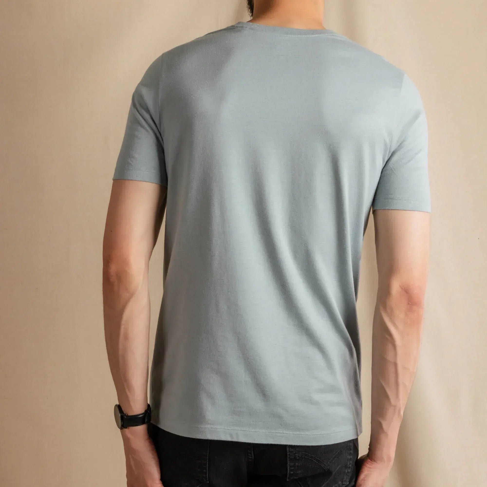 The Morning Haze | Light Slate Blue Everyman™ T Shirt - Shinesty - Flyclothing LLC