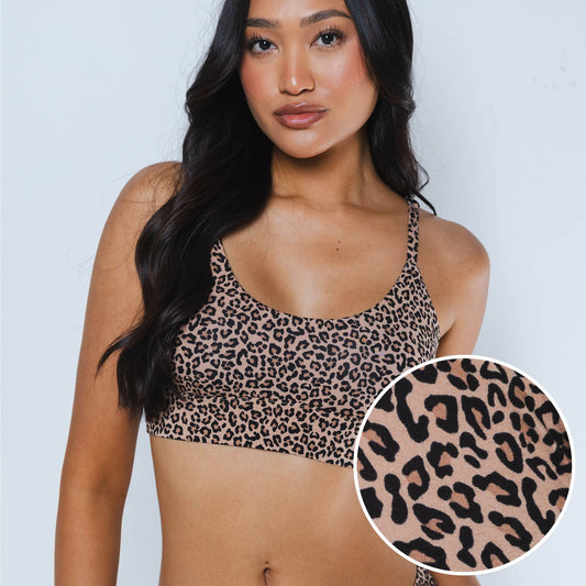 The Wild Cat | Leopard Print Bralette - Shinesty