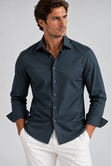 'Single Shot' Long Sleeve Shirt - Blue Night - Buki - Flyclothing LLC
